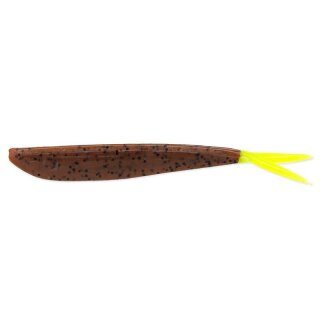 LUNKER CITY 4" Fin-S Fish Tail Colors 10cm 4,5g Pumpkin Seed Chartreuse Tail 8Stk.