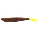 LUNKER CITY 4&quot; Fin-S Fish Tail Colors 10cm 4,5g Pumpkin Seed Chartreuse Tail 8Stk.