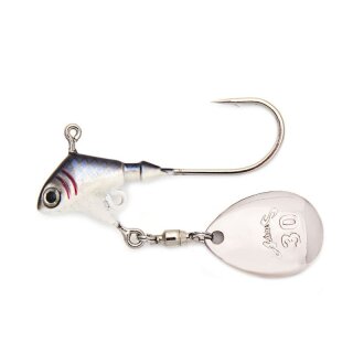 NORIES Prorigspin Colorado Blade 6,6cm 10g Pearl Blue Shad 2Stk.