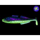 REINS 4&quot; Goby Goby 10,5cm 18g Motoroil PP./Chartreuse 4Stk.