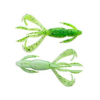 KEITECH 2,8" Crazy Flapper 7cm 3,5g Chartreuse Pepper Shad 8Stk.