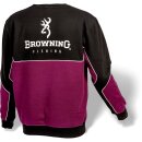 BROWNING Sweatshirt Schwarz/Burgundi