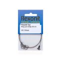 FLEXONIT 1x19 Vorfach MS RS 50cm 0,20mm 4,5kg Braun 2Stk.