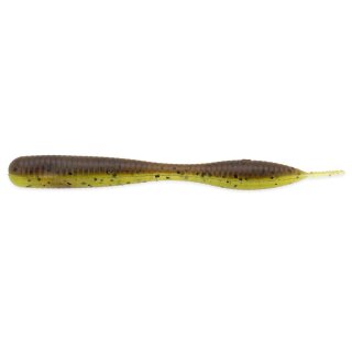 REINS 3.25" RND Fat Ned Worm 8,5cm 2g Green Pumpkin/Chartreuse 8Stk.