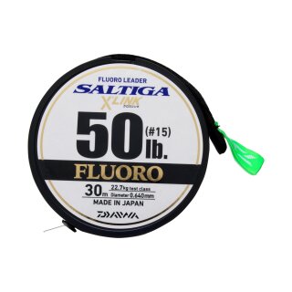 DAIWA Saltiga XLink Fluorocarbon Leader 0,47mm 13,6kg 30m Transparent