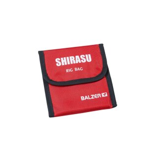BALZER Shirasu Rig Bag Zipp Vorfachtasche 13,5x14x2cm Rot