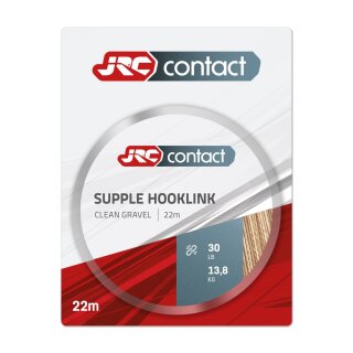 JRC Contact Supple Hooklink Braid 13,6kg 22m Clean Gravel