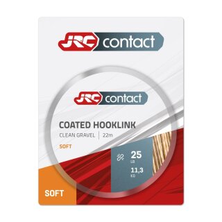 JRC Contact Soft Coated Hooklink Braid 11,3kg 22m Clean Gravel