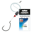 JENZI Fluo-Line Texas-Rig 7g Gr.1/0 40cm 0,30mm 6kg