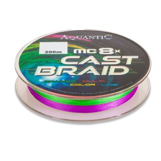 AQUANTIC MC-8 Cast Braid 0,13mm 9,2kg 200m Multicolor