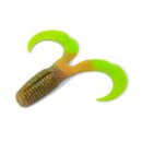 IRON CLAW Moby Curly One 12cm Motoroil Chartreuse UV