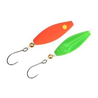 TROUTMASTER Incy Inline Spoon 3g Orange/Green