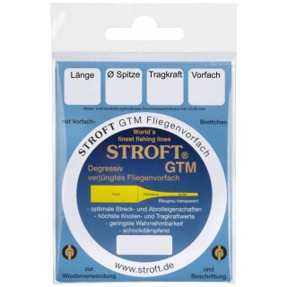 STROFT GTM Fly Leader No.9 Small 02X 0,32mm 0,66mm 7,5kg 2,4m Transparent
