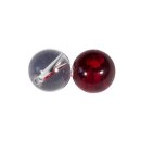FOX RAGE Strike Point Glass Beads 6mm Rot Klar 10Stk.