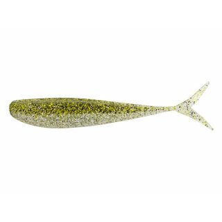 LUNKER CITY 3.5" Fat Fin-S Fish 8cm 3,7g Chartreuse Ice 10Stk.