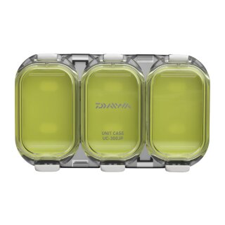 DAIWA Box Waterproof Sealed 3 Rooms Shallow 11x6,5x1,3cm Green Smoke
