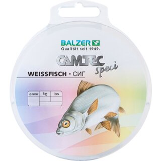 BALZER Camtec Speciline Neuauflage Weißfisch 0,18mm 2,9kg 500m Hellgrau