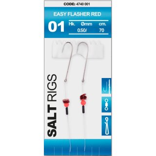 SPRO Salt Rig 1 Easy Flasher Red Gr.4 70cm 0,5mm 0,35mm