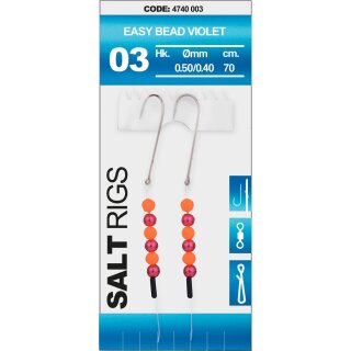 SPRO Salt Rig 3 Easy Bead Violet Gr.1 70cm 0,5mm 0,4mm