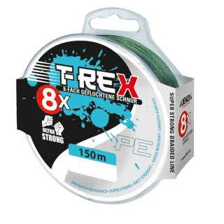 DEGA T-Rex 8X Braid 0,1mm 4,6kg 150m Grün