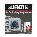 JENZI Easy Snap + Swivel No Knot 20kg Black Matt 10Stk.