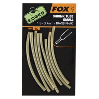 FOX Edges Shrink Tube S 1,8-0,7mm Trans Khaki 10Stk.