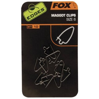FOX Edges Maggot Clips Gr.6 10Stk.