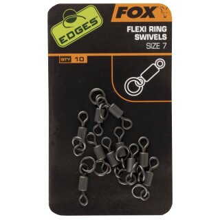 FOX Edges Flexi Ring Swivel Gr.7 10Stk.