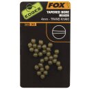 FOX Edges 4mm Tapered Bore Beads x 30 - Trans Khaki
