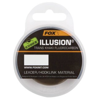 FOX Edges Illusion Hooklink 0,4mm 9,1kg 50m Trans Khaki