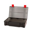 FOX RAGE Stack N Store Lure Box 8 Compartment Shallow 35,6x22x4,5cm Transparent Grau