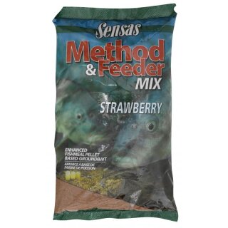 SENSAS Method & Feeder Mix Starwberry Red 1kg