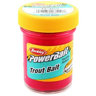 BERKLEY Powerbait Biodegradable Trout Bait Ohne Glitter 50g Fluo Red