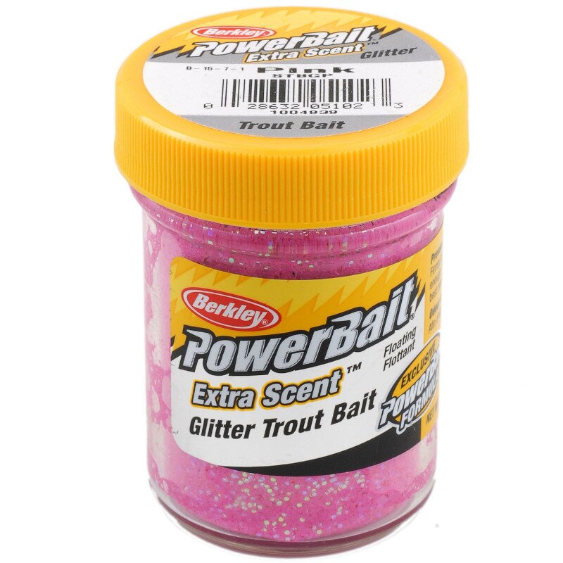 BERKLEY Powerbait Select Glitter Trout Bait 50g Pink