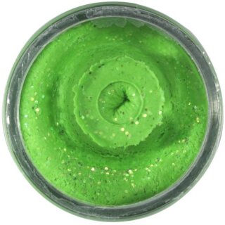 BERKLEY Powerbait Natural Glitter Trout Bait Garlic 50g Frühlingsgrün