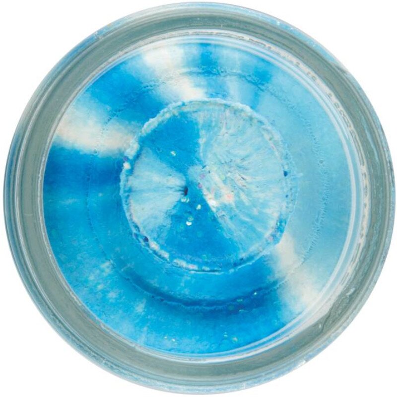 BERKLEY Powerbait Natural Scent Trout Bait Glitter Garlic 50g Neon Blue/White