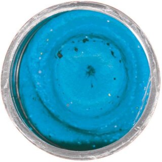 BERKLEY Powerbait Natural Glitter Trout Bait Garlic 50g Pure Neon Blue