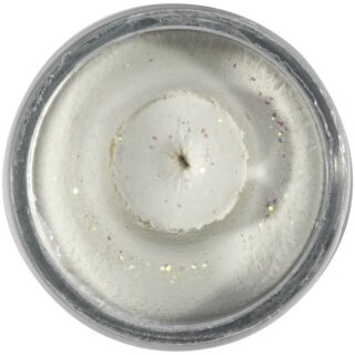 BERKLEY Powerbait Natural Glitter Trout Bait Fish Pellet 50g Weiß